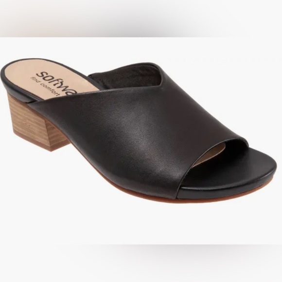 Soft Walk Parker Slide Sandal (Women) Slip on Black 9 - Picture 1 of 13